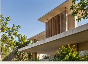 Modern home orientation designed around sun path, daylight and landscape